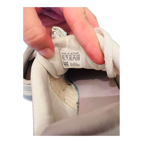 Adidas Ortholite Float Shoes in White and Pink size 8 1/2 leather sneakers - Picture 10 of 14